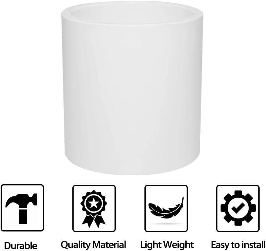 5PCS 1-1/4" PVC Pipe Coupling Slip (Socket x Socket) SCH40 White
