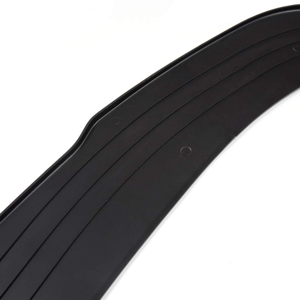 Universal Valance V2 PU Front Bumper Lip Flat Splitter Lip Plate Under Panel Diffuser Chin Spoiler 67" L x 21" D