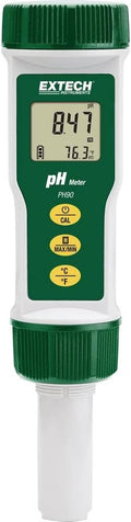 Extech PH90 Waterproof Pocket pH Meter, 0-14 pH, Auto Calibration