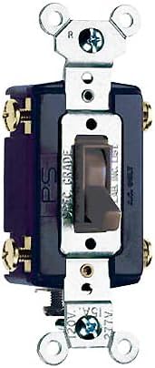Legrand 15 Amp 4-Way Residential Toggle Light Switch, Brown 1 Pack