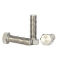 Mellewell 3/8-16 x 2 Hex Head Screw Bolt, Fully Threaded, Stainless Steel 18-8, Plain Finish, Quantity 8