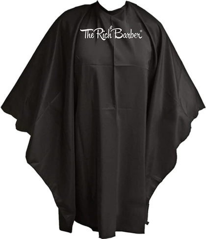 360 Barber Cape - Lightweight Professional Hair Cutting Apron - Water Resistant Cloth Haircut Gown - Universal Fit
