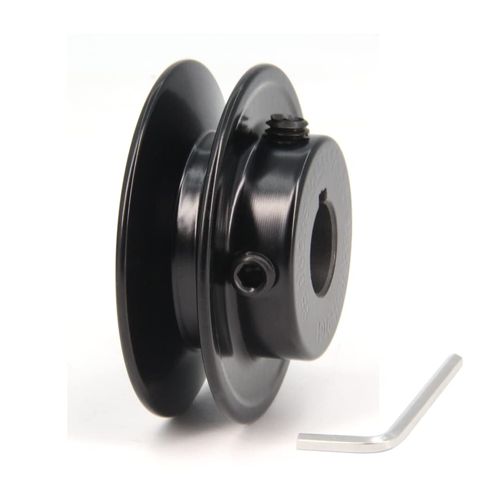 AK25 Single Groove Web Sheaves,2.5" OD 5/8" Bore V-Belt Sheave Cast Iron for V-Belt (5/8"Bore-2.5"OD, 1 Groove)