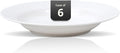 Wide Rim Bone China Commercial Grade Restaurant Elegance White Soup Plate 9"/Pasta Bowl 12oz, Case of 6