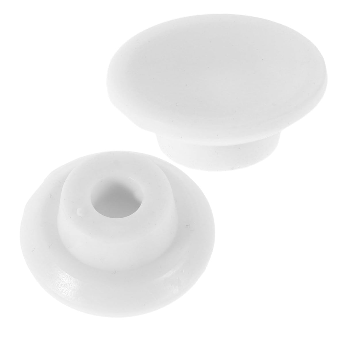 2Pcs Rubber Freezer Drain Plug for Ports, White