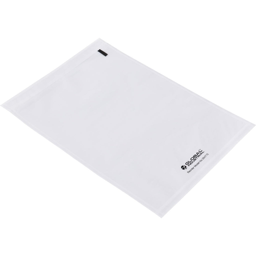 Side Opening Packing List Envelopes with Adhesive Backing, 2 Mil Thick, 10"L x 7"W, Clear, 500/Pack, Tamperproof