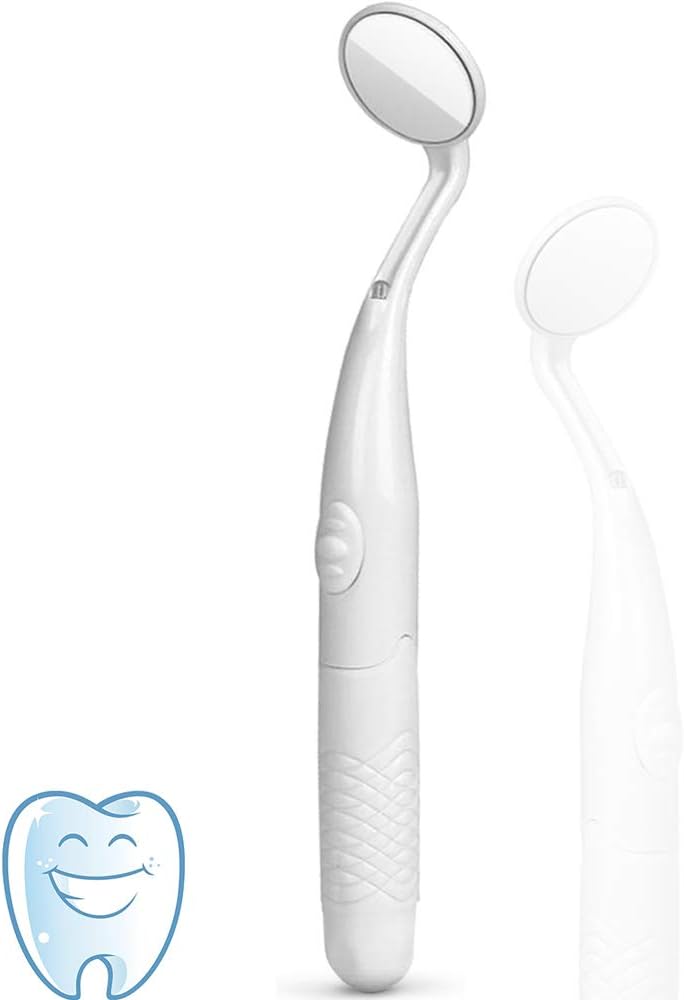 Dental Mirror with Light,Teeth Inspection LED Anti-Fog Mouth Mirror,Dentist Oral Care Tool