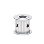 5M 19T Timing Pulley 5mm Pitch 6.35mm Bore 16mm Tooth Width Aluminum Synchronous Wheel Without Step for 15mm Width Belt (5M 19T; Tooth Width:16mm, bore:6.35mm, 1)
