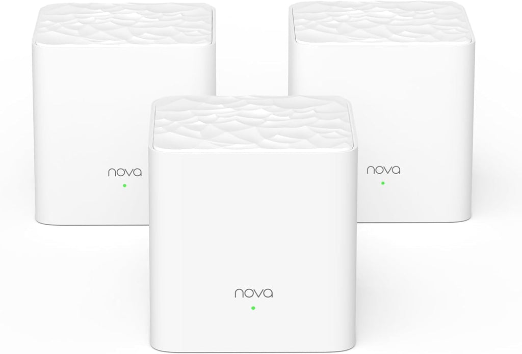 Nova Mesh WiFi System - Covers 3000 sq.ft - AC1200 Dual-Band Mesh Network for Home Internet - Parental Control - 3-Pack