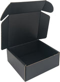 50 Pack 5x5x2'' Small Shipping Boxes, Corrugated Cardboard Mailers for Business, Black (CM552B)