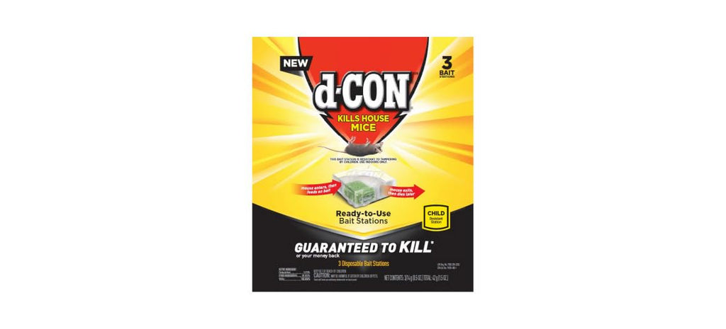 Disposable Corner Fit Mouse Bait Station - 0.5 Oz (Pack of 3)