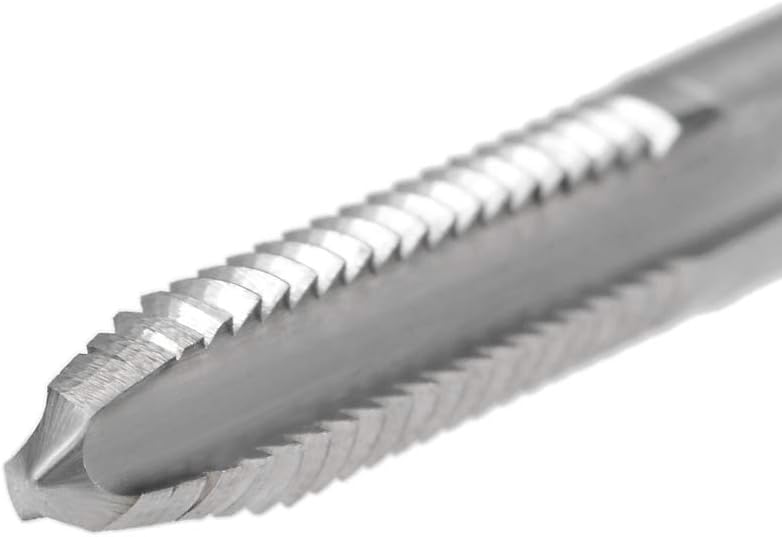 uxcell Machine Tap #10-24 UNC Thread 2B Class 3 Flutes High Speed Steel Screw Threading Tap Tapping Tool 5pcs