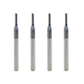 JIANXING 5/64" Carbide Square End Mill, 4 Flute, AlTiN Coating, 4 Pcs