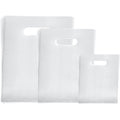 120 Pcs Clear Plastic Shopping Bags with Handles, 2.36 Mil