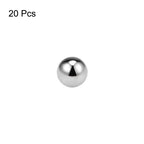 uxcell Precision Balls 1.5mm Solid Chrome Steel G10 for Ball Bearing Keychain Wheel 20pcs