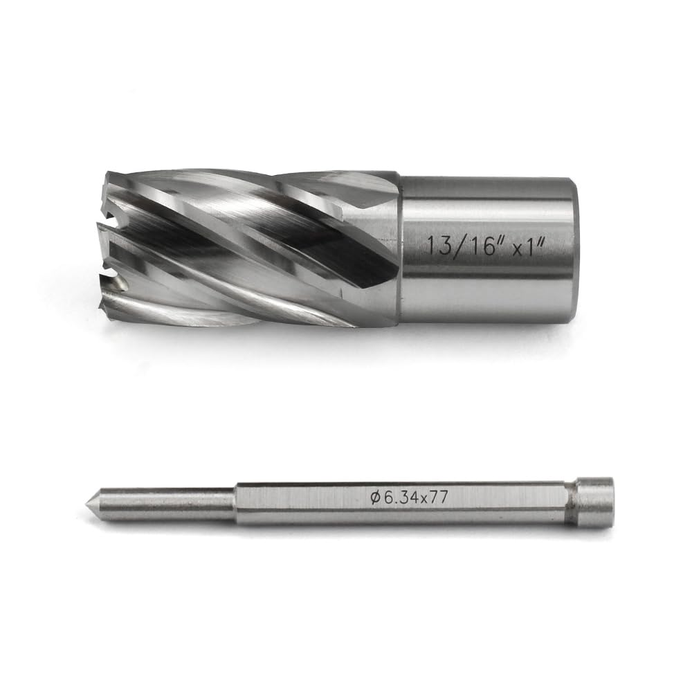 Annular Cutter JESTUOUS 13/16 Inch Cutting Diameter 3/4 Weldon Shank