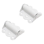 Screen Door Hinge Professional Grade Hardware Self-Closing Easy Install (2 Pack, White)