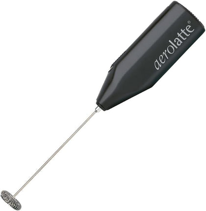 Milk Frother with Counter Stand, The Original Steam-Free Frother, Black