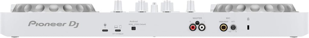 DDJ-FLX4 2-Channel DJ Controller, 16 Pads, White | For learners and improvers in white, 2-channel 2-deck controller