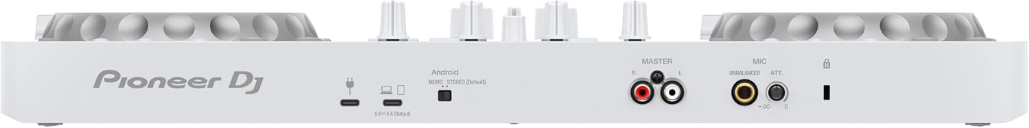 DDJ-FLX4 2-Channel DJ Controller, 16 Pads, White | For learners and improvers in white, 2-channel 2-deck controller