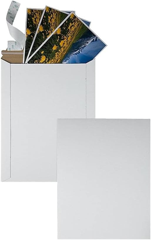 Photo/Document Mailer, Redi-Strip, White, 9.75x12.5, 25 per Box (64015)
