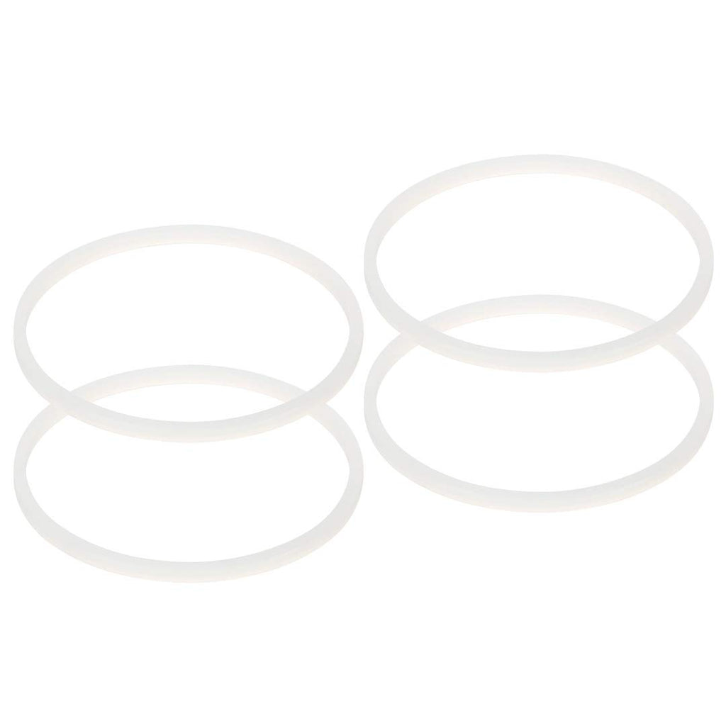 4 Pack Gaskets Replacement Part Compatible with Magic Bullet MB-1001 Blenders White