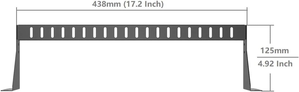 1U Horizontal 19-Inch Rack Mount Cable Management Bar