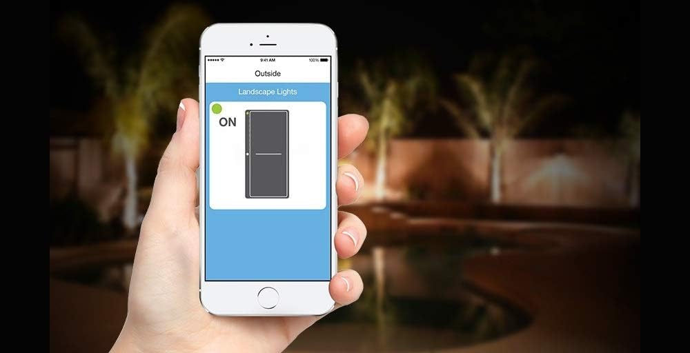 Outdoor Smart Plug, 1440W On/Off Plug for Holiday Lights - 2634-222 | Works with Alexa & Google Assistant, Hub
