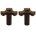 TOP-MAX 2pcs Microwave Plastic Y Coupler with Roller Guide Holder, Shaft Height 2.2cm, Replacement Part for Stable Glass Tray Rotation
