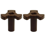 TOP-MAX 2pcs Microwave Plastic Y Coupler with Roller Guide Holder, Shaft Height 2.2cm, Replacement Part for Stable Glass Tray Rotation