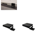 2 Pack Fridge Door Latch Hinge Replacement Compatible with Dometic CF-80/110 Cooler, Black
