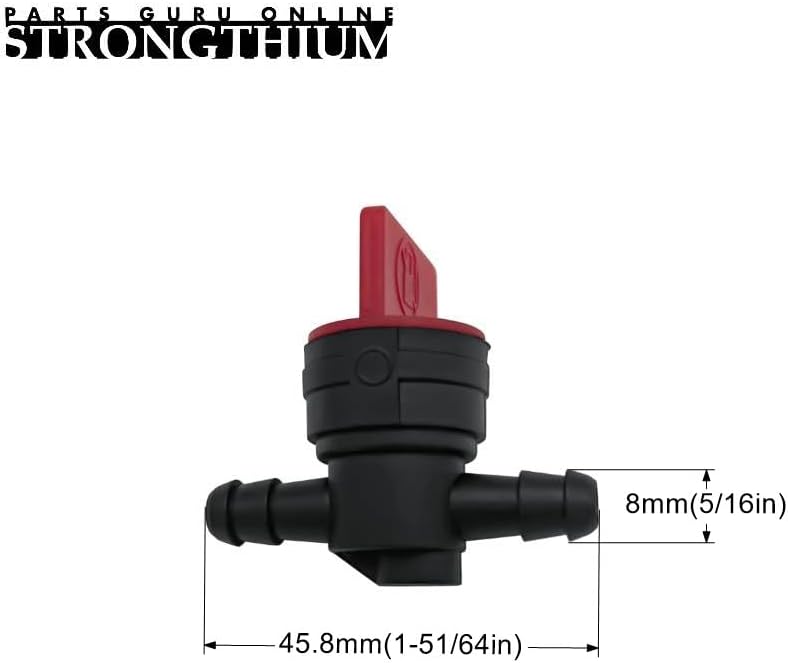 STRONGTHIUM 1/4" Rubber Gas Fuel Line Hose with Clamps Valve & Filters Kit