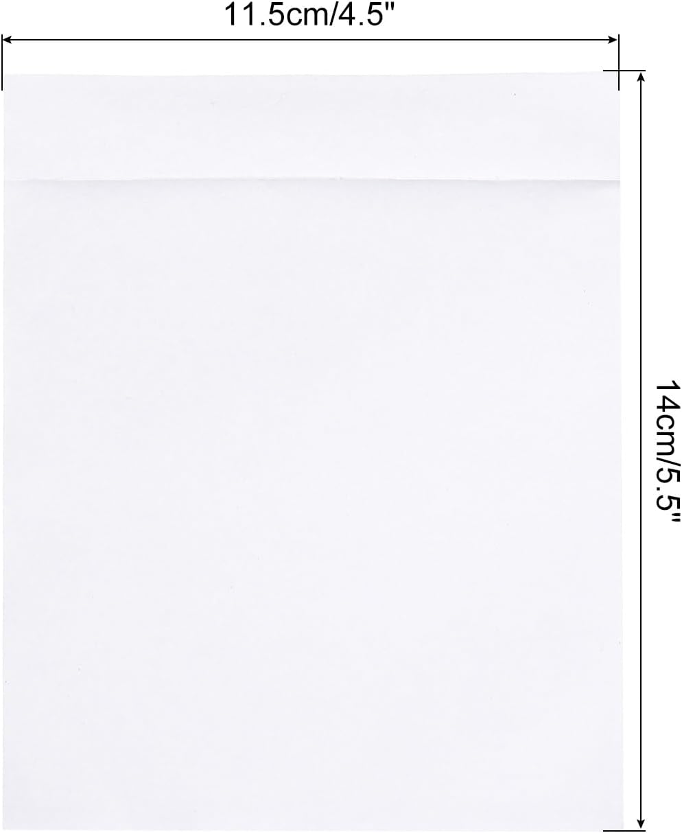 4.5x5.5" Clear Packing List Envelope, 50 Pack Plastic Waterproof Self-Adhesive Side Loading Mailing Invoice Label