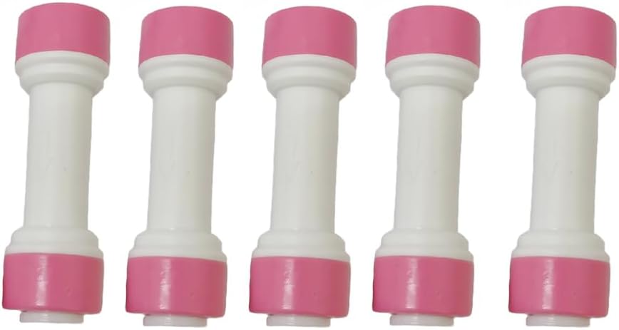 Malida 1/4" Quick Check Valve, One-Way Water Valve for RO System,5pack
