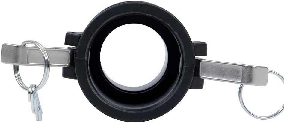 2 pcs Poly cam lock fittings (2" Part B) Cam & Groove Hose Fitting, Male Aadapter x Female NPT Thread Polypropylene Camlock Fittings (2")