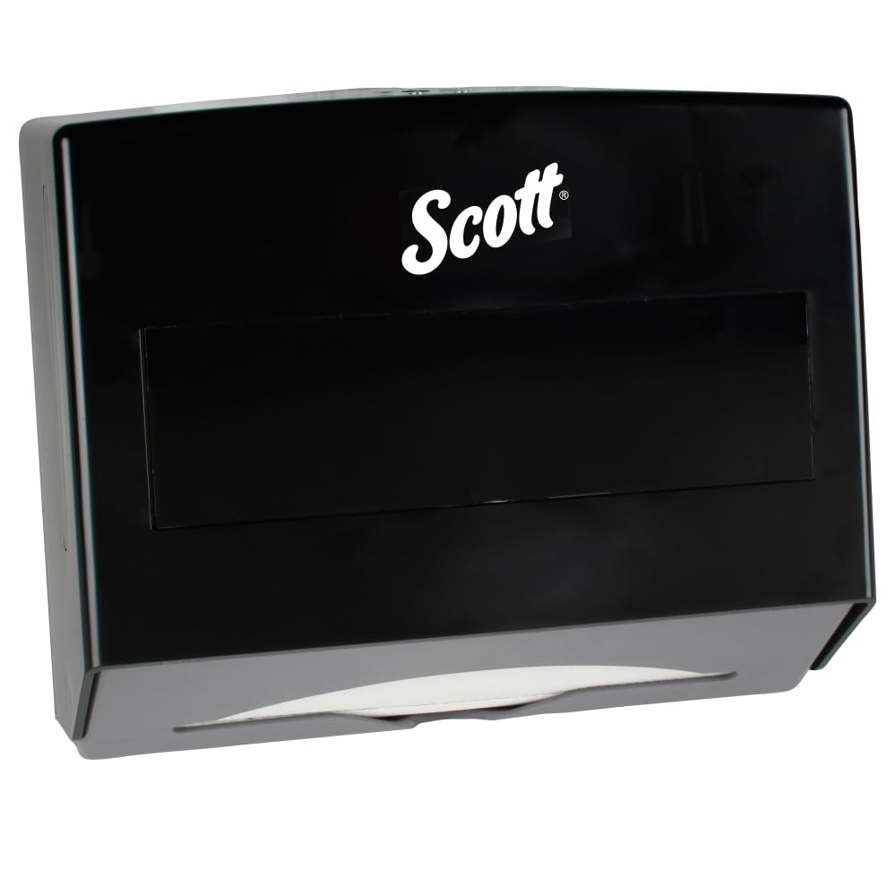 Scottfold Folded Paper Towel Dispenser, Black (09215)