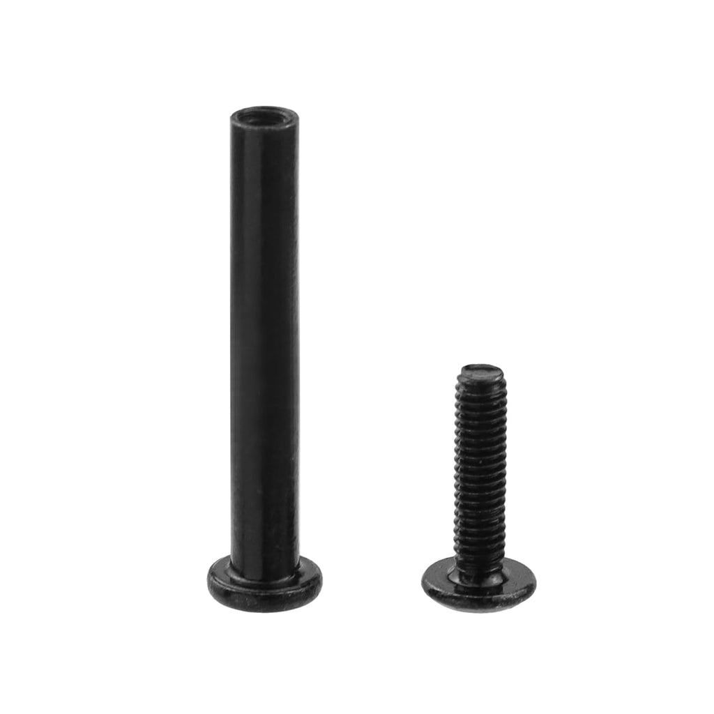 20 Sets M4 x 35mm Black Binding Post Screws,Hex Drive Rivet Socket