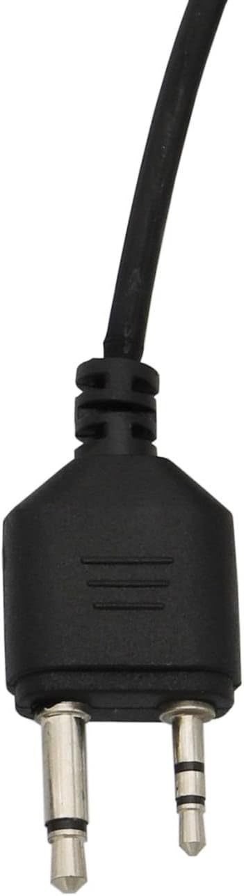 Flexible Throat Mic Microphone Covert Acoustic Tube Tactical Walkie Talkies Earpiece Headset with Finger PTT is
