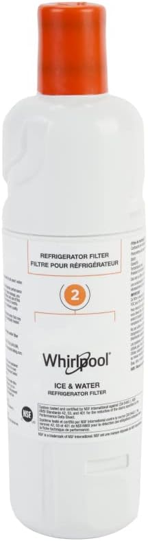 WHR2RXD1 Ice, Orange Refrigerator Water Filter 2-WHR2RXD1, Single-Pack