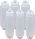 FIFO Squeeze Bottle Refillable 16 oz | Blue Tip Large Valve Dispenser for Thick Condiments, Sauces, Batter and