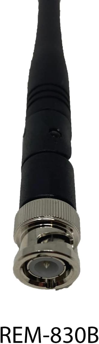 Antenna for Police Scanner Radios | 830B Remtronix | BNC End Type | 700~900 MHz UHF Band | 8" Flex-Angle Rubber Ducky