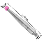 Dial Test Indicator Tips - Tungsten Steel Ruby Probe 0.08" Tip M1.6 Thread, Precision Measuring Gauge Tool for Lever Indicators 312b-2(Ruby Hands)