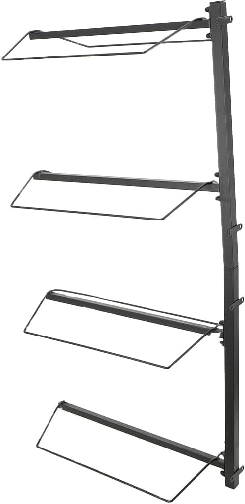 4 Tier Wall Mount Saddle Rack, 2 Packs Horse Saddle Rack Holds Tack, Portable Saddle Stand for English & Western