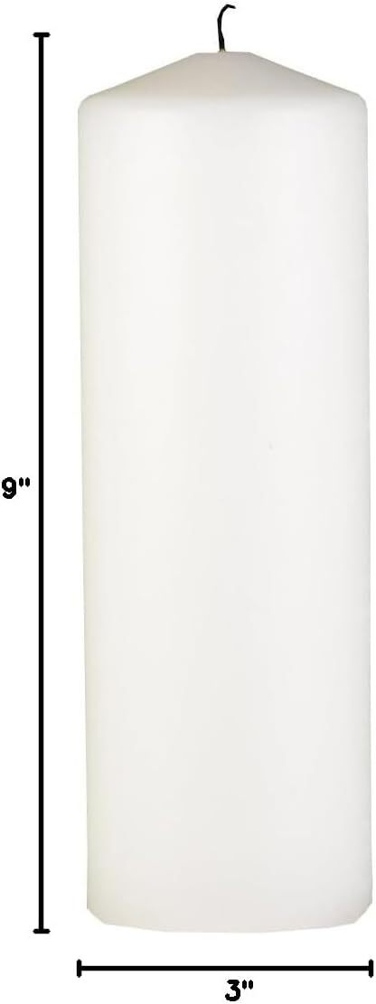 Wedding Accessories Unity Candle, White, 9-Inch