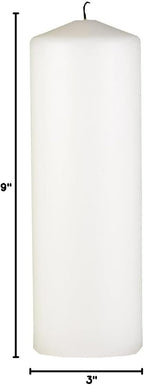 Wedding Accessories Unity Candle, White, 9-Inch