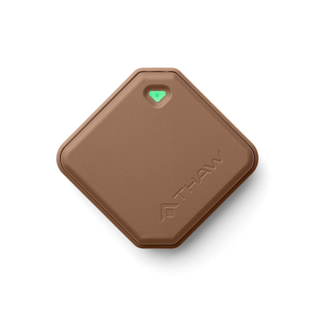 USB-C Rechargeable Mini Hand Warmer with LED Light - Mocha
