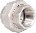 Beduan 304 SS 3/4 Female NPT Hex Union Cast Pipe Fitting Adapter 2PCS