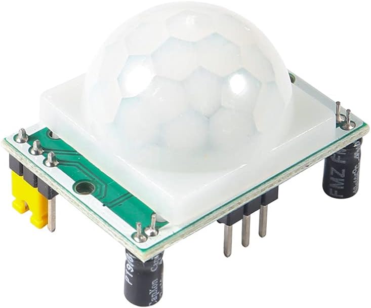 Dorhea 4Pcs HC-SR501 Pir Motion Infrared Human Body Sensor Module Pyroelectric Infrared Motion Detector Module for Raspberry Pi Microcontrollers Projects