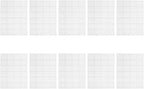 10 Sheet Reusable Shipping Ice Packs for Food, 24 Slots White