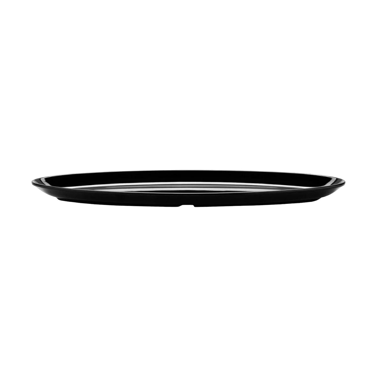 16" x 5" Black Oval Melamine Platter